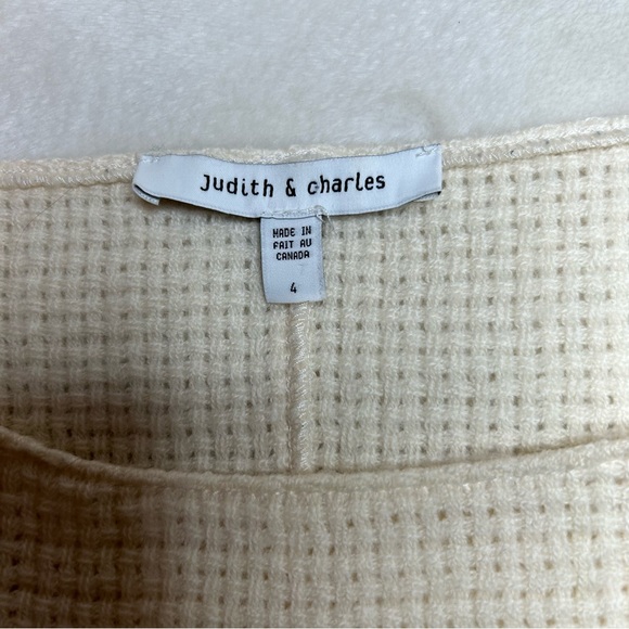 Judith & Charles Wool and Leather top - Picture 3 of 10